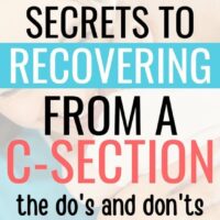 c-section recovery tips