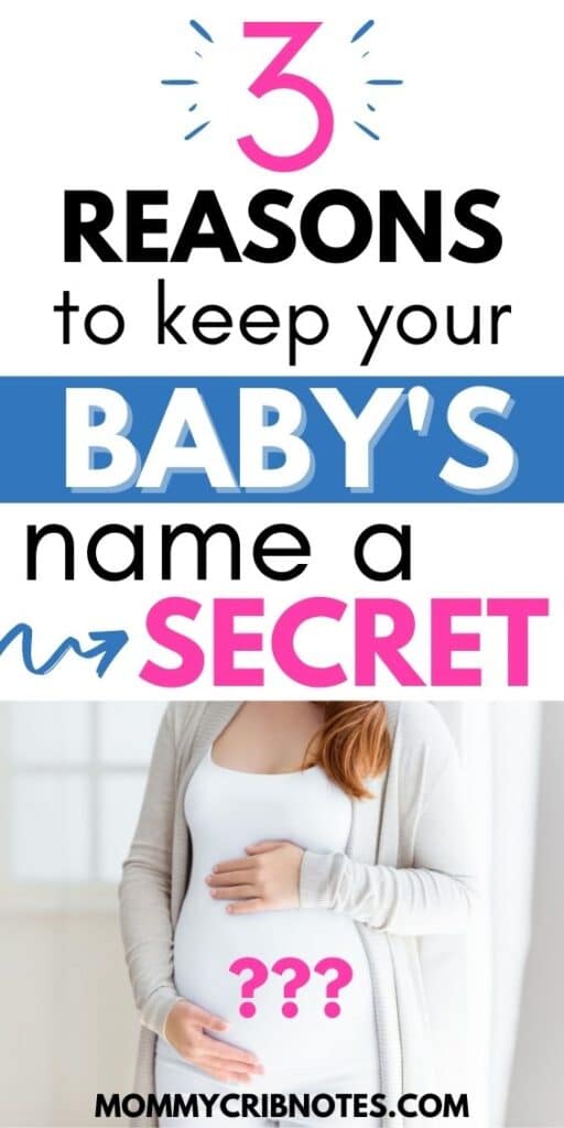 why you should keep baby's name secret