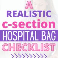 c-section hospital bag checklist