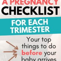 pregnancy checklist by trimester